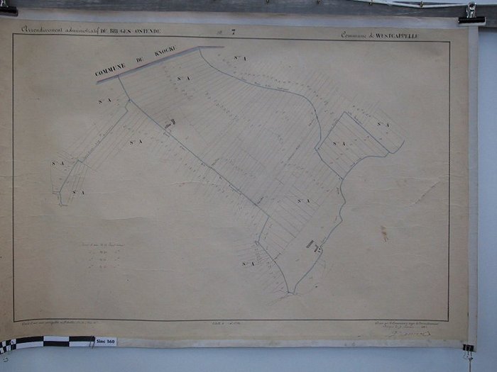 Commune de Westcapelle : cours deau non navigables ni flottables. Pl 7 - CARLKXX00160 Commune de Westcapelle : cours deau non navigables ni flottables. Pl 7