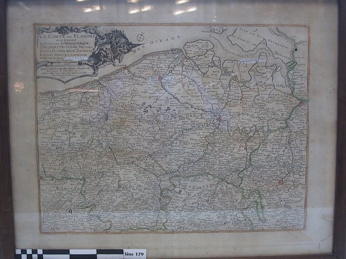 Le Comté de Flandre, ou se trouvent les Environs de Donquerque, Nieuport, Ostende, Bruges, Gand, Oudenarde, Tournay, Lille, Ypres et Courtray - CARLKXX00179 Le Comté de Flandre, ou se trouvent les Environs de Donquerque, Nieuport, Ostende, Bruges, Gand, Oudenarde, Tournay, Lille, Ypres et Courtray
