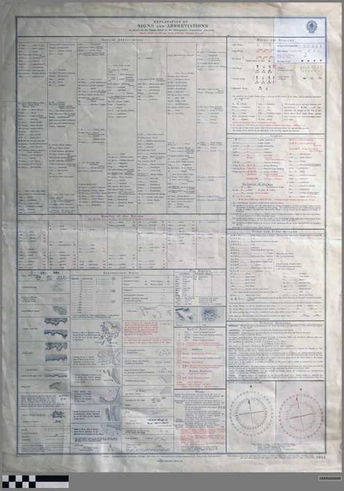 Explanation of symbols and abbreviations as shown on the charts issued by the Hydrographic Department, Admirality (N° 5011) - CARZKXX00285 Explanation of symbols and abbreviations as shown on the charts issued by the Hydrographic Department, Admirality (N° 5011)