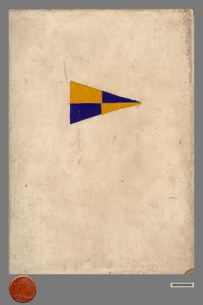 Dagmerk, vlag van een visserijwachtschip. - DIDVOXX00266 Dagmerk, vlag van een visserijwachtschip.