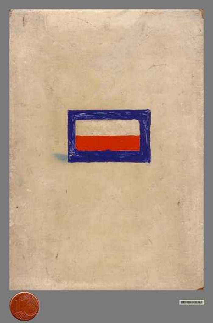 Dagmerk, vlag van een inspectieschip. - DIDVOXX00267 Dagmerk, vlag van een inspectieschip.