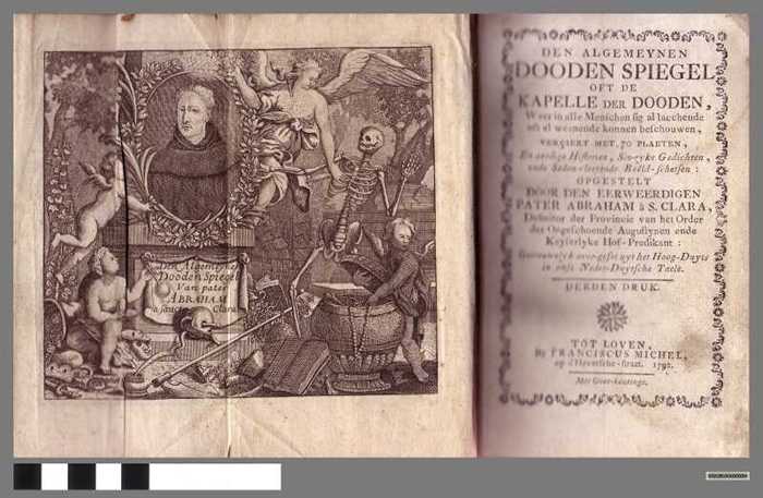 Den algemeynen dooden spiegel oft de kapelle der dooden: waer in alle menschen sig al lacchende oft al weenende konnen beschouwen - DOCBUXX00004 Den algemeynen dooden spiegel oft de kapelle der dooden: waer in alle menschen sig al lacchende oft al weenende konnen beschouwen