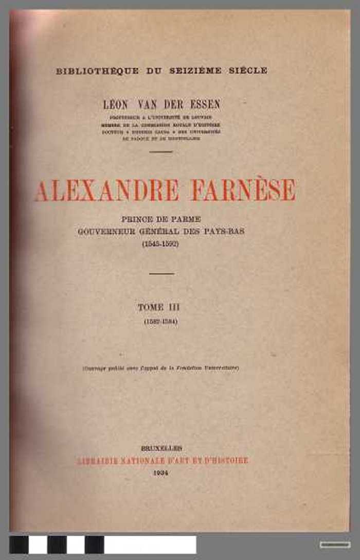 Alexandre Farnèse, Deel 3 - DOCBUXX00017 Alexandre Farnèse, Deel 3