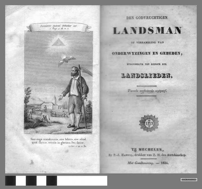 Den godvruchtigen landsman of verzameling van onderwyzingen en gebeden, byzonderlyk ten dienste der landslieden. - DOCBUXX00021 Den godvruchtigen landsman of verzameling van onderwyzingen en gebeden, byzonderlyk ten dienste der landslieden.