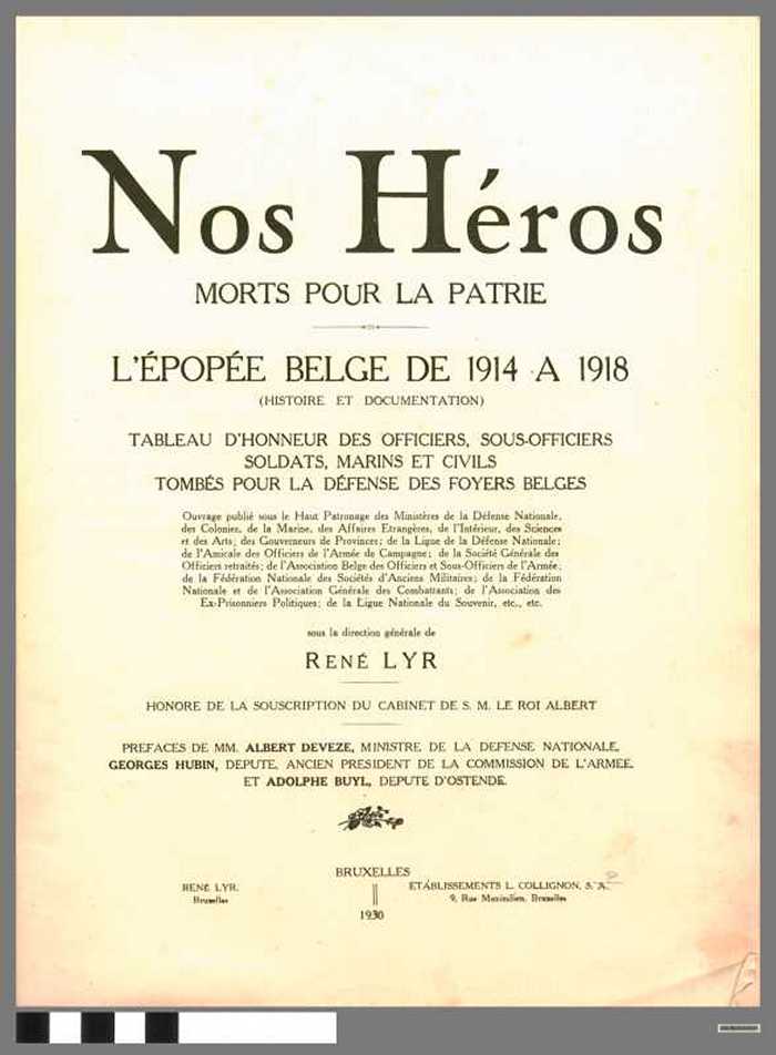 Nos héros morts pour la patrie - DOCBUXX00027 Nos héros morts pour la patrie