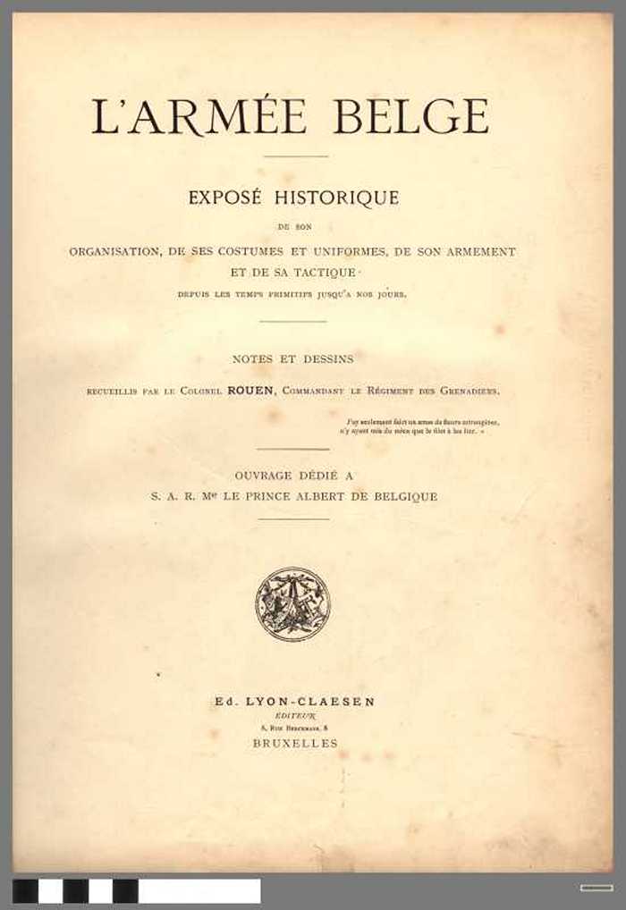 LArmée belge - DOCBUXX00028 LArmée belge