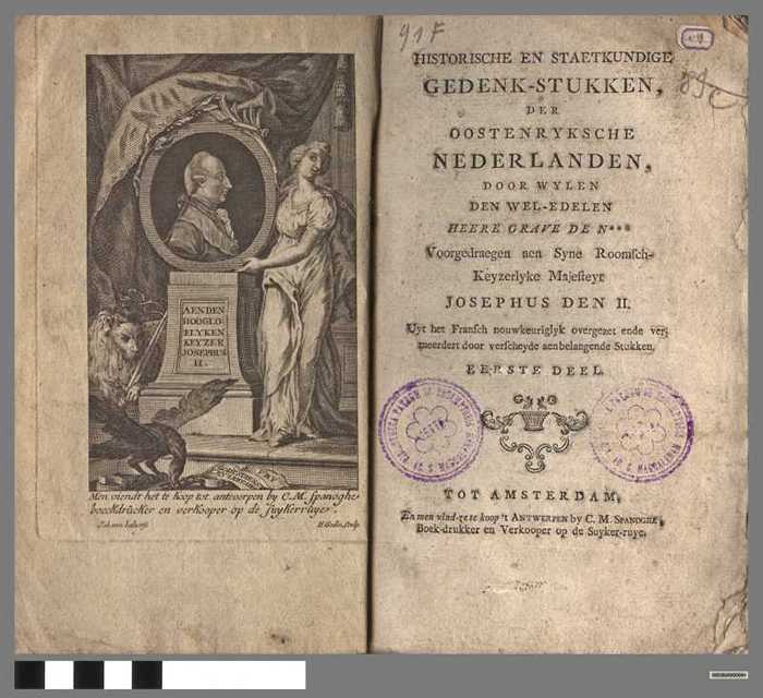Historische en staetkundige gedenk-stukken der Oostenryksche Nederlanden - DOCBUXX00044 Historische en staetkundige gedenk-stukken der Oostenryksche Nederlanden