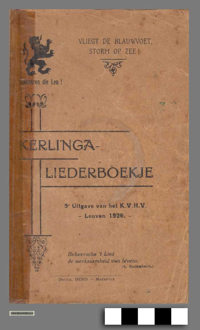 Kerlinga-Liederboekje - Vliegt de Blauwvoet, storm op zee ! - DOCBUXX00112 Kerlinga-Liederboekje - Vliegt de Blauwvoet, storm op zee !