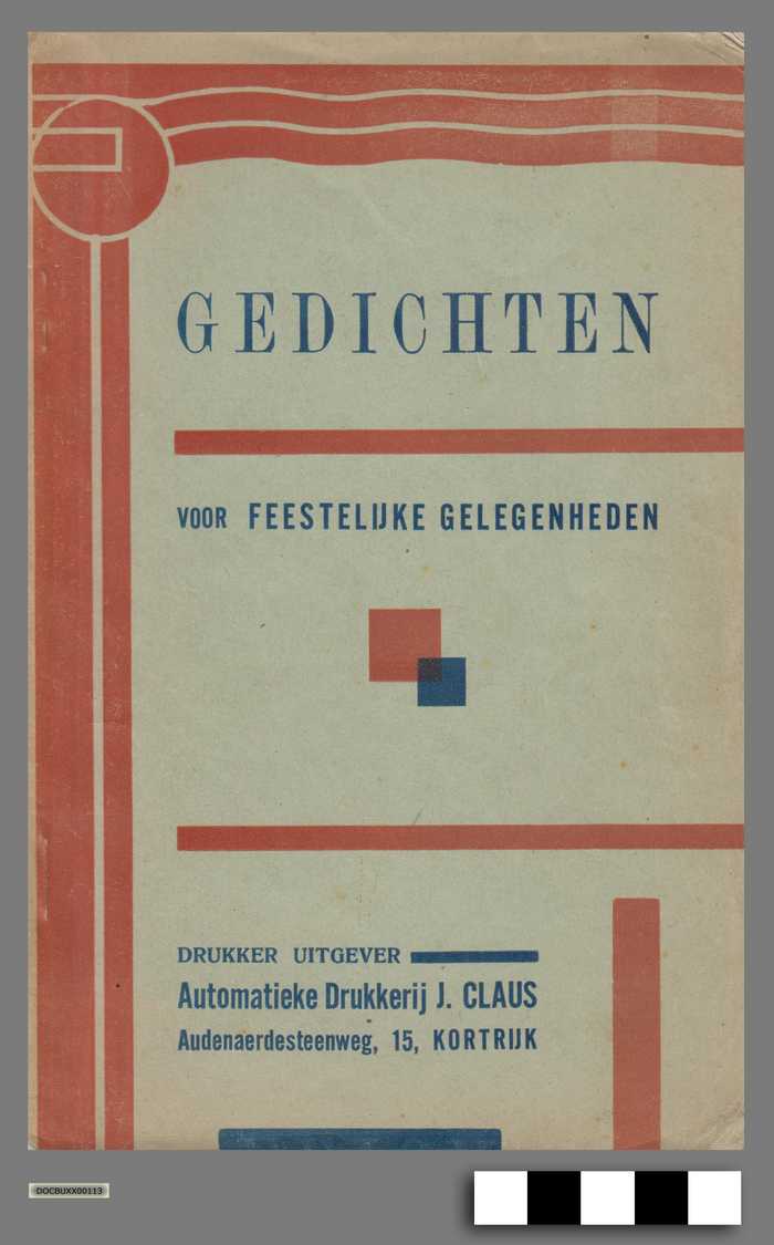 Gedichten voor Feestelijke Gelegenheden - DOCBUXX00113 Gedichten voor Feestelijke Gelegenheden