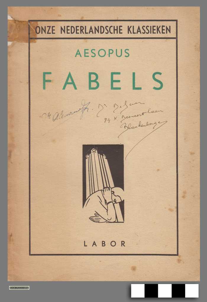 Boek: Aesopus Fabels - DOCBUXX00115 Boek: Aesopus Fabels
