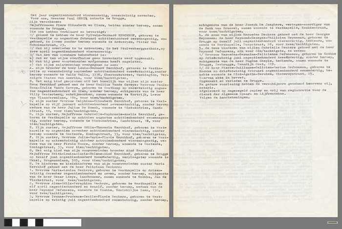 Erfenisakte Sylvain-Bernard Kerckhof - DOCFAEA00004 Erfenisakte Sylvain-Bernard Kerckhof