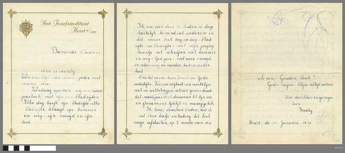 Nieuwjaarsbrief Freddy - 1950 - DOCFAGW80035 Nieuwjaarsbrief Freddy - 1950