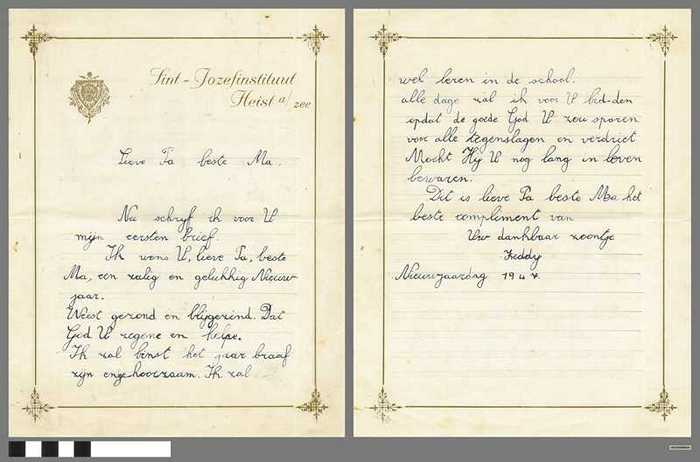 Nieuwjaarsbrief Freddy - 1947 - DOCFAGW80036 Nieuwjaarsbrief Freddy - 1947