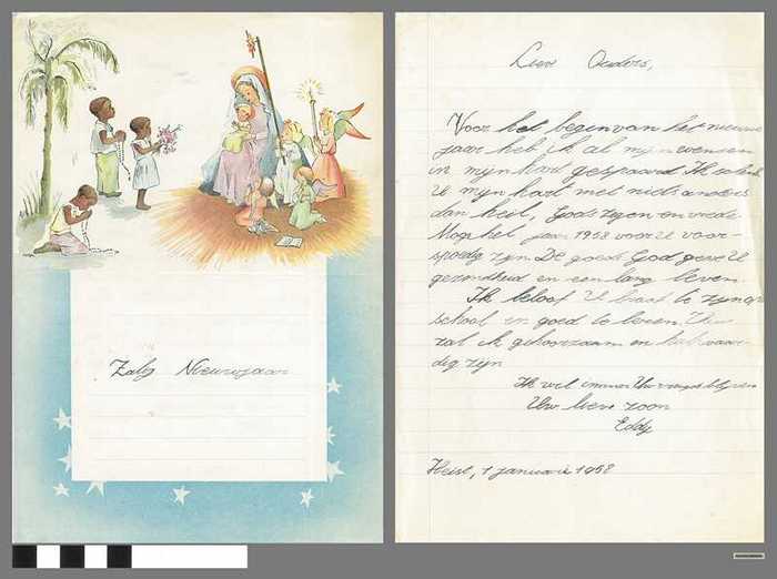 Nieuwjaarsbrief van Eddy Storm - 1958 - DOCFAGW80041 Nieuwjaarsbrief van Eddy Storm - 1958