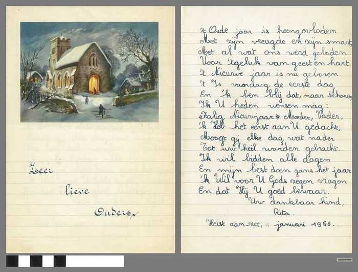 Nieuwjaarsbrief van Rita Storm - 1956 - DOCFAGW80044 Nieuwjaarsbrief van Rita Storm - 1956