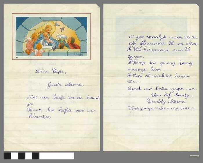 Nieuwjaarsbrief Freddy Storme - 1944 - DOCFAGW80056 Nieuwjaarsbrief Freddy Storme - 1944