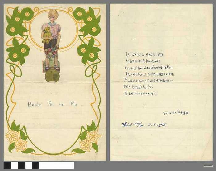 Nieuwjaarsbrief van Freddy - 1945 - DOCFAGW80057 Nieuwjaarsbrief van Freddy - 1945