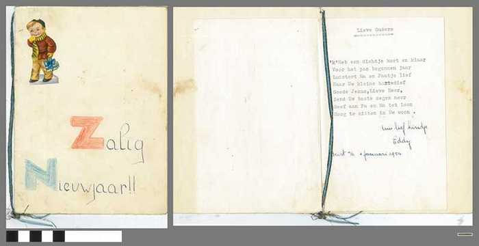 Nieuwjaarsbrief Eddy - 1954 - DOCFAGW80059 Nieuwjaarsbrief Eddy - 1954