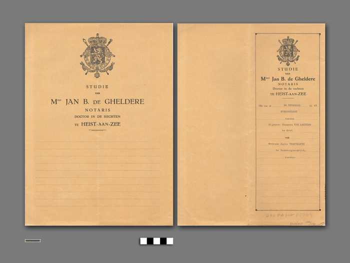 Huwkontrakt tussen Mijnheer Joannes Van Laethem te Gent met Mevrouw Julia Verstraete te Duinbergen-Heist - 26 november 1947 - DOCFAHA00004 Huwkontrakt tussen Mijnheer Joannes Van Laethem te Gent met Mevrouw Julia Verstraete te Duinbergen-Heist - 26 november 1947