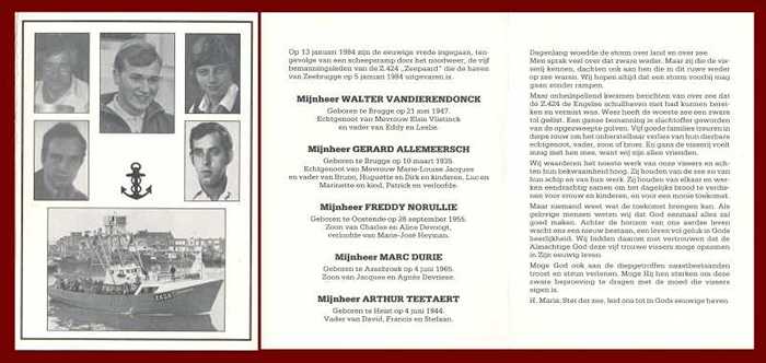 VANDIERENDONCK Walter - ALLEMEERSCH Gerard - NORULLIE Freddy - DURIE Marc - TEETAERT Arthur - DOCFARK04584 VANDIERENDONCK Walter - ALLEMEERSCH Gerard - NORULLIE Freddy - DURIE Marc - TEETAERT Arthur