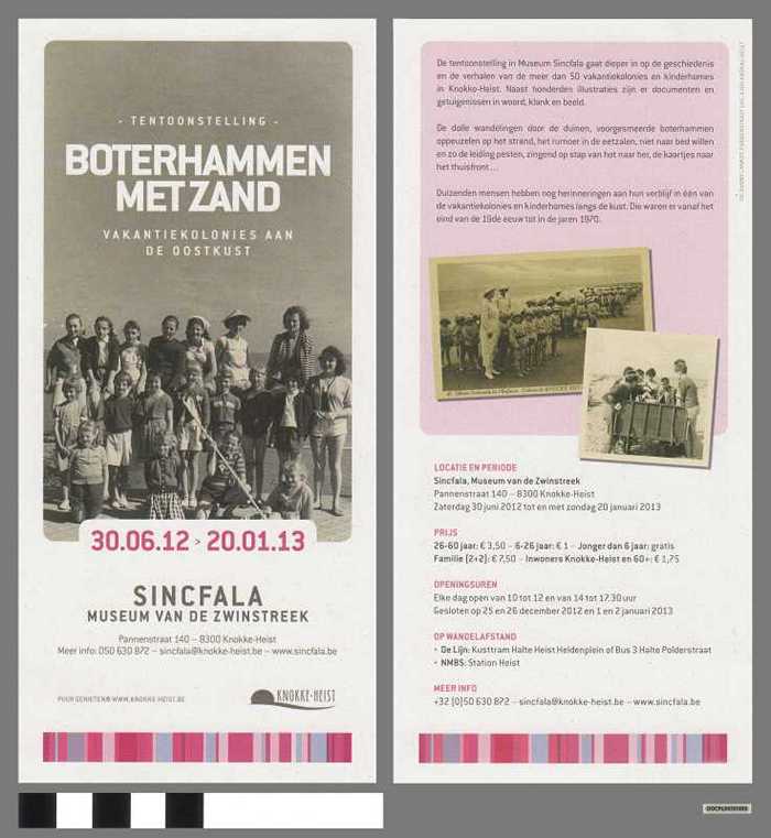 Boterhammen met zand - Tentoonstelling Museum Sincfala - DOCFLXX00488 Boterhammen met zand - Tentoonstelling Museum Sincfala