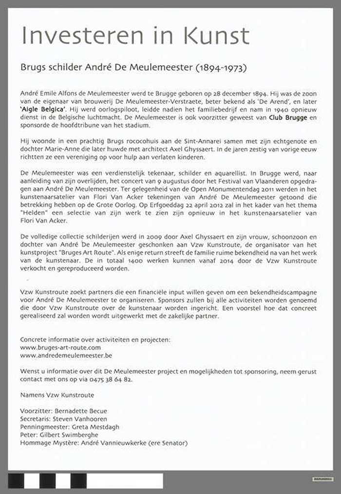 Investeren in Kunst - André Demeulemeester - DOCFLXX00511 Investeren in Kunst - André Demeulemeester