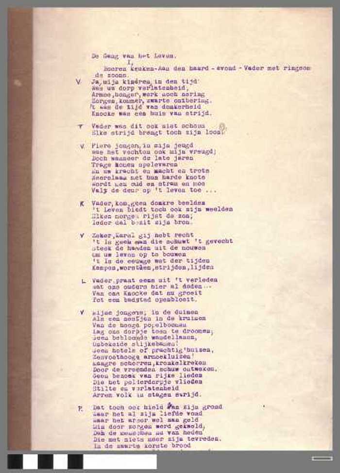 Script van Ward Vervarcke - De Gang van het Leven - DOCIDXX00085 Script van Ward Vervarcke - De Gang van het Leven