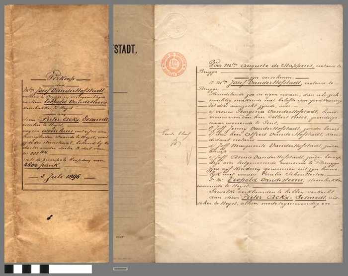 Notariële akte van verkoop van een woonhuis met erf en aanhorigheden ten westzijde der Steenstraat te Heyst. - DOCIDXX00097 Notariële akte van verkoop van een woonhuis met erf en aanhorigheden ten westzijde der Steenstraat te Heyst.