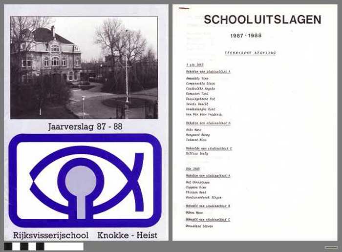 Rijksvisserijschool Knokke-Heist. Jaarverslag 87-88