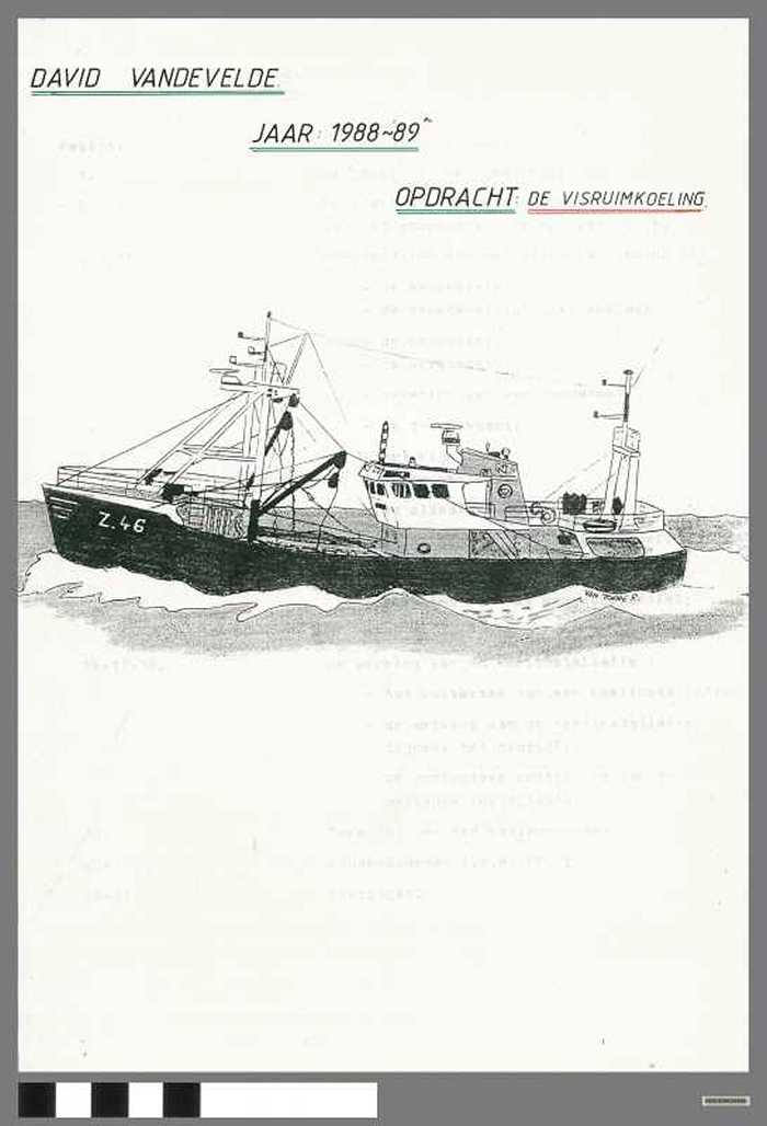 Kwalificatieproef: De Visruimkoeling van Vandevelde David - Schooljaar 1988-1989 - DOCIDXX00486 Kwalificatieproef: De Visruimkoeling van Vandevelde David - Schooljaar 1988-1989
