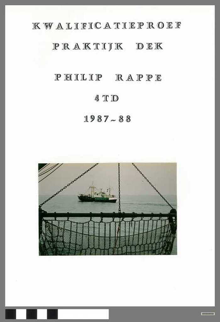 Kwalificatieproef : Boomnet van Rappé Philip - Schooljaar 1987-1988 - DOCIDXX00490 Kwalificatieproef : Boomnet van Rappé Philip - Schooljaar 1987-1988