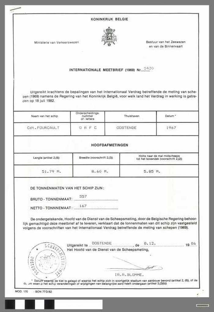 Internationale meetbrief . Bijvoegsel aan meetbrief. Betonning - DOCIDXX00522 Internationale meetbrief . Bijvoegsel aan meetbrief. Betonning
