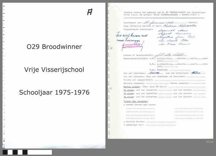 Verslagen opleidingsschip O.29 Broodwinner - Vrije Visserijschool - Schooljaar 1975-1976 - Deel A - DOCIDXX00583 Verslagen opleidingsschip O.29 Broodwinner - Vrije Visserijschool - Schooljaar 1975-1976 - Deel A