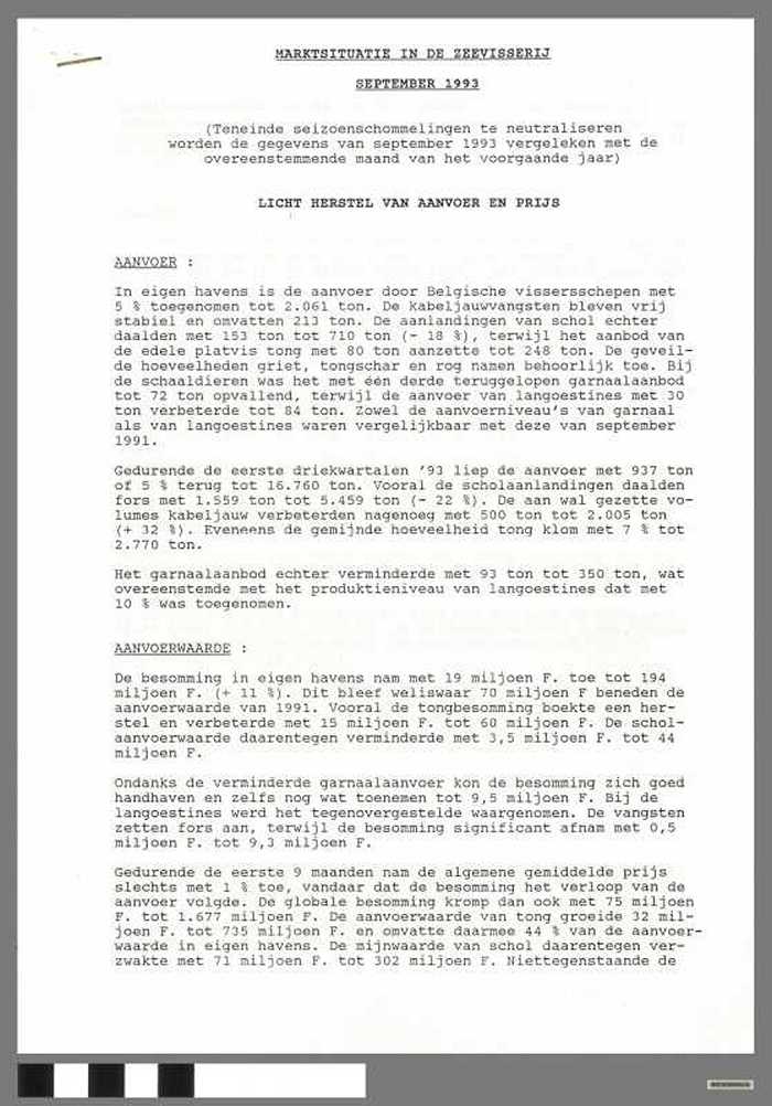 Marktsituatie in de Zeevisserij - September 1993 - DOCIDXX00632 Marktsituatie in de Zeevisserij - September 1993