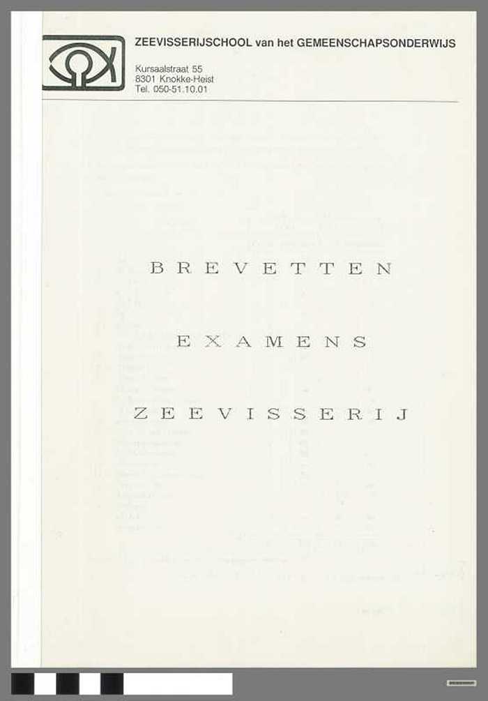 Brevetten - Examens - Zeevisserij - DOCIDXX00647 Brevetten - Examens - Zeevisserij