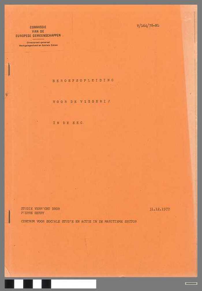 Beroepsopleiding voor de visserij in de EEG - DOCIDXX00649 Beroepsopleiding voor de visserij in de EEG