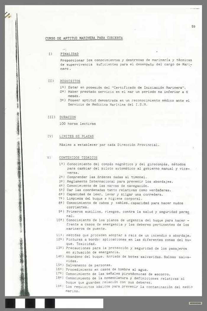 Curso de Aptitud Marinera para Cubierta - DOCIDXX00660 Curso de Aptitud Marinera para Cubierta