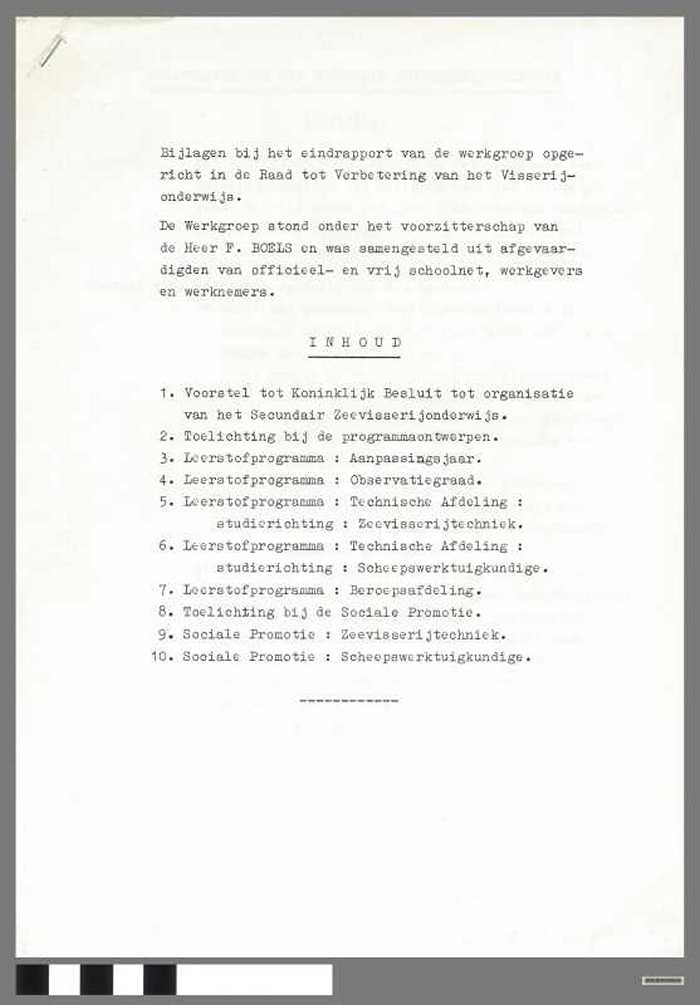 Organisatie van het secundair zeevisserijonderwijs - DOCIDXX00695 Organisatie van het secundair zeevisserijonderwijs