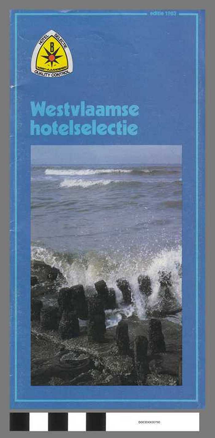 Westvlaamse Hotelselectie - Editie 1983 - DOCIDXX00790 Westvlaamse Hotelselectie - Editie 1983
