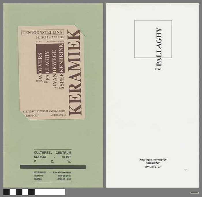 Tentoonstelling Keramiek: Henk Wolvers, Piro Pallaghy, Rik Vandeweghe, Willem Speekenbrink - DOCIDXX00813 Tentoonstelling Keramiek: Henk Wolvers, Piro Pallaghy, Rik Vandeweghe, Willem Speekenbrink