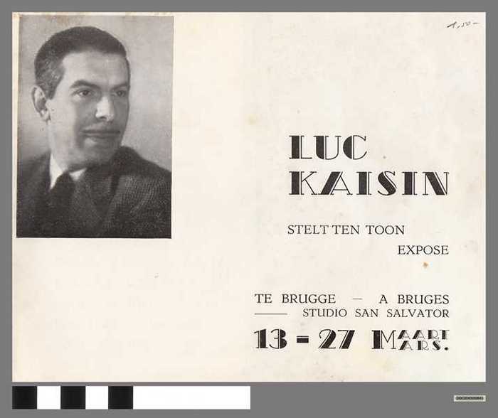 Luc Kaisin - stelt tentoon te Brugge - 13-27 Maart - DOCIDXX00841 Luc Kaisin - stelt tentoon te Brugge - 13-27 Maart