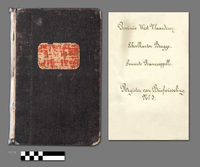 Provincie West-Vlaanderen - Gemeente Ramscappelle - Register van briefwisseling n°3 - DOCIDXX00920 Provincie West-Vlaanderen - Gemeente Ramscappelle - Register van briefwisseling n°3