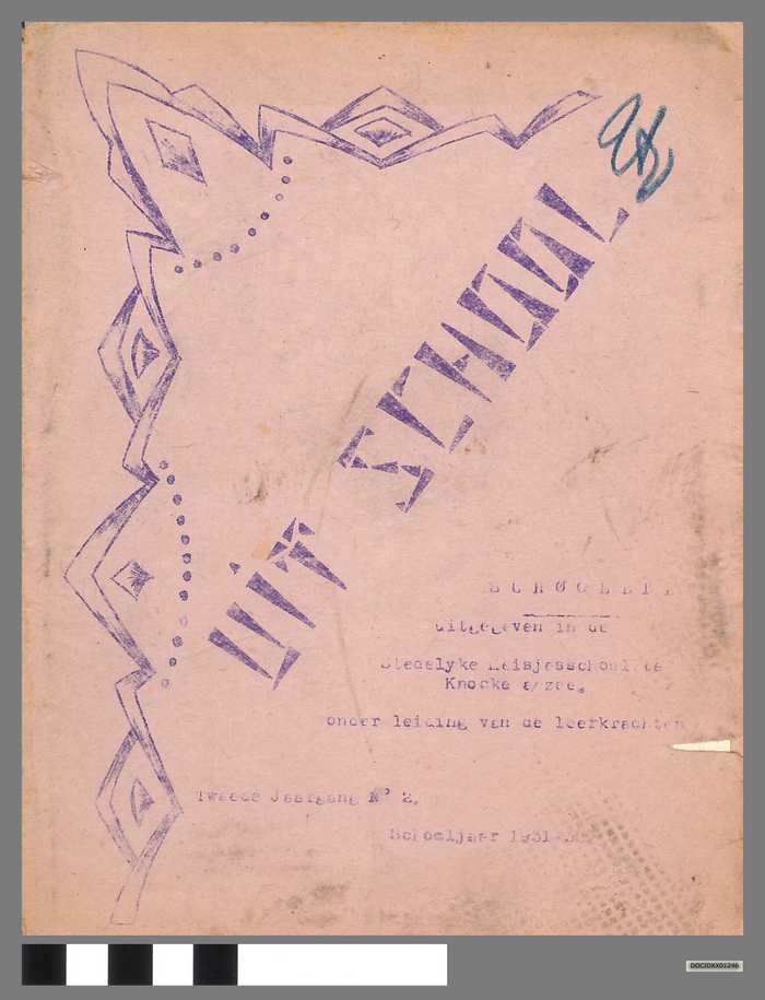 Boekje: Uit school - Stedelijke Meisjesschool - Knocke a/zee - Tweede jaargang - N° 2 - Schooljaar 1931 - DOCIDXX01246 Boekje: Uit school - Stedelijke Meisjesschool - Knocke a/zee - Tweede jaargang - N° 2 - Schooljaar 1931
