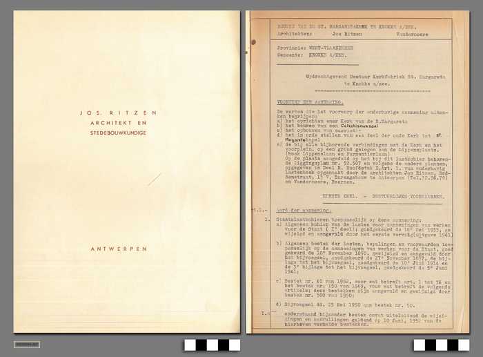 Bouwen van de St. Margaretakerk te Knokke a/zee - DOCIDXX01307 Bouwen van de St. Margaretakerk te Knokke a/zee