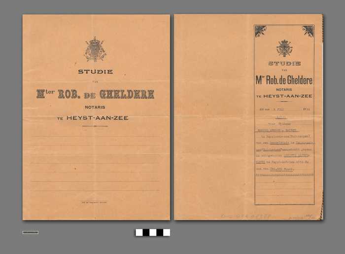 Notariële verkoopakte - Studie van Mter Rob. de Gheldere notaris te Heyst-aan-zee - koper Mynheer Marcel-Annoot-Bailyu - DOCIDXX01328 Notariële verkoopakte - Studie van Mter Rob. de Gheldere notaris te Heyst-aan-zee - koper Mynheer Marcel-Annoot-Bailyu