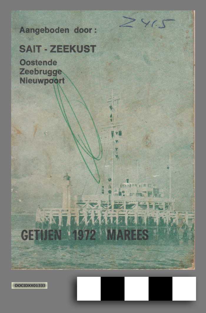 Getijen 1972 Marees - DOCIDXX01333 Getijen 1972 Marees