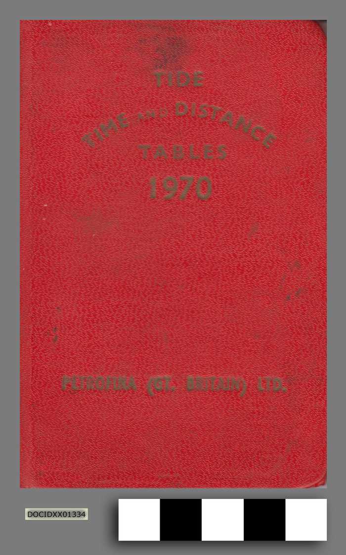 Tide Time and Distance Tables for 1970 - DOCIDXX01334 Tide Time and Distance Tables for 1970