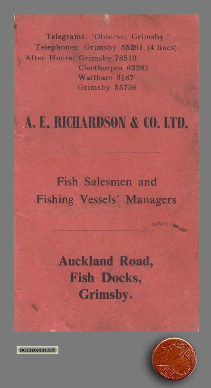 Grimsby Tide Table 1971 - British Standard Time - DOCIDXX01335 Grimsby Tide Table 1971 - British Standard Time