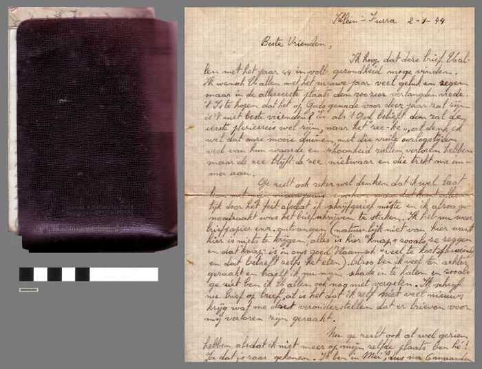 Brieven en kaarten uit 1943/1944 in een portefeuille - DOCKDXX00048 Brieven en kaarten uit 1943/1944 in een portefeuille