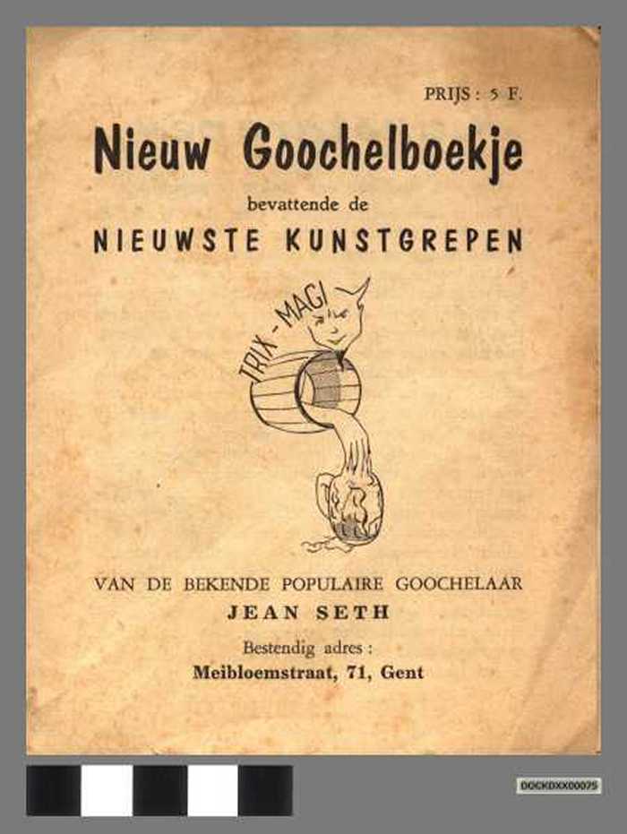 Nieuw goochelboekje - DOCKDXX00075 Nieuw goochelboekje